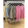 T-shirt rayé AMOUR manches courtes
