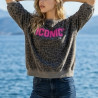 Sweat manches courtes léopard ICONIC