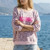 Sweat manches courtes léopard ICONIC