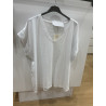 T-shirt coton col V