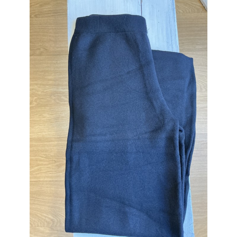 Pantalon large maille noir Pantalon large maille noir