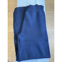 Pantalon large maille marine
