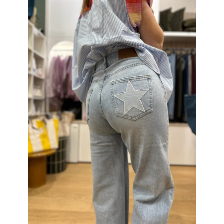 Jeans large bleu ETOILES