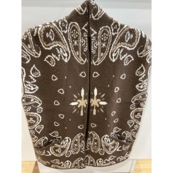 Gilet sans manches bandana choco