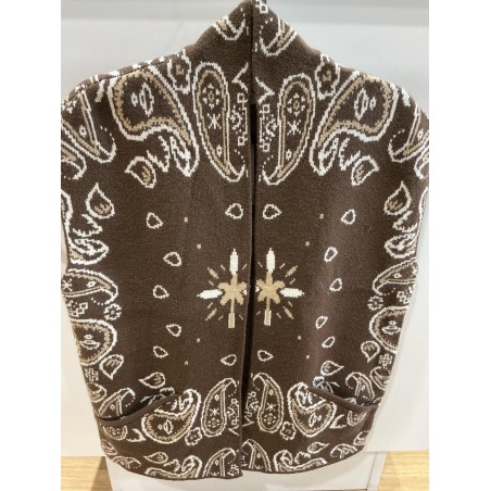 Gilet sans manches bandana choco