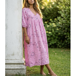 Robe bandana gaze de coton