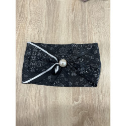Collier foulard noir