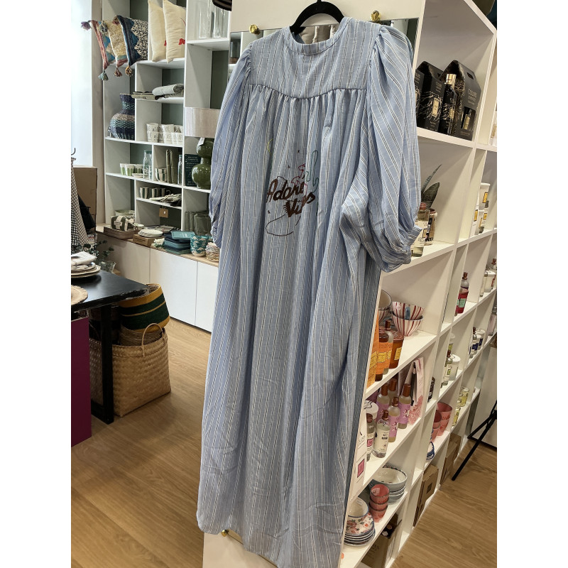 Robe rayée GOOD VIBES