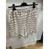 Short rayé rose et bleu