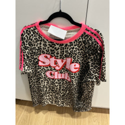 T-shirt Style Club Léopard