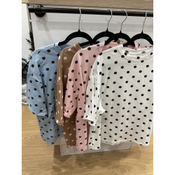 T-shirt à pois