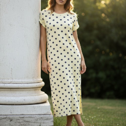 Robe t-shirt à pois