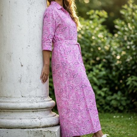 Robe bandana rose