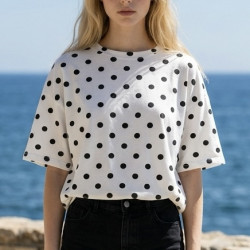 T-shirt à pois