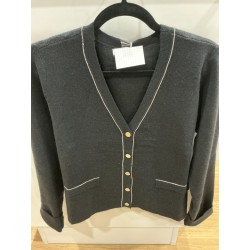 Gilet col V noir