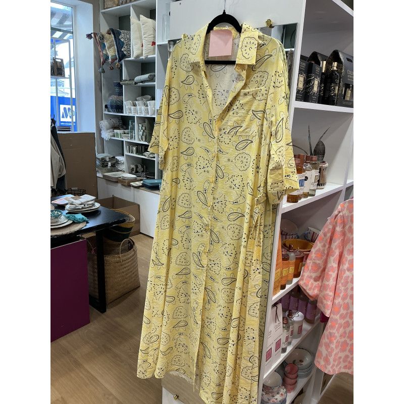 Robe bandana jaune