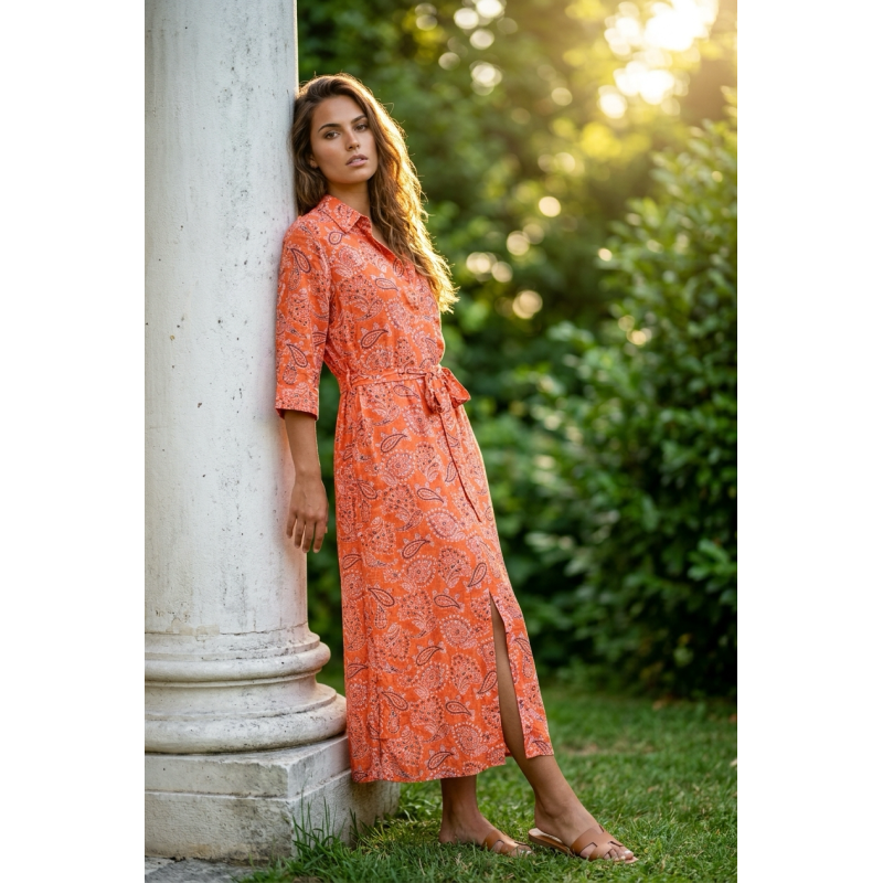 Robe bandana orange