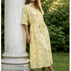 Robe bandana jaune