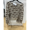Crochet manche long marron