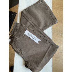 Jeans large chocolat au lait
