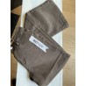 Jeans large chocolat au lait