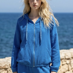 Gilet gaze de coton