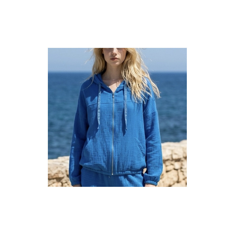 Gilet gaze de coton