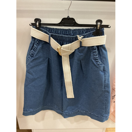 Short en jeans