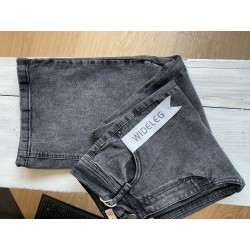Jeans large noir délavé
