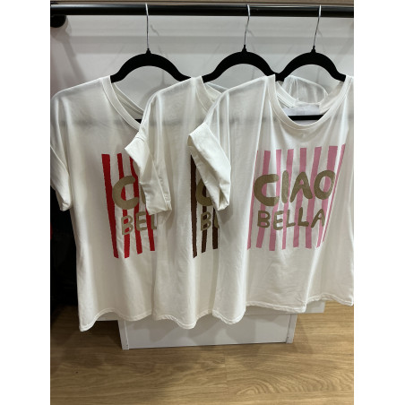 T-shirt blanc CIAO