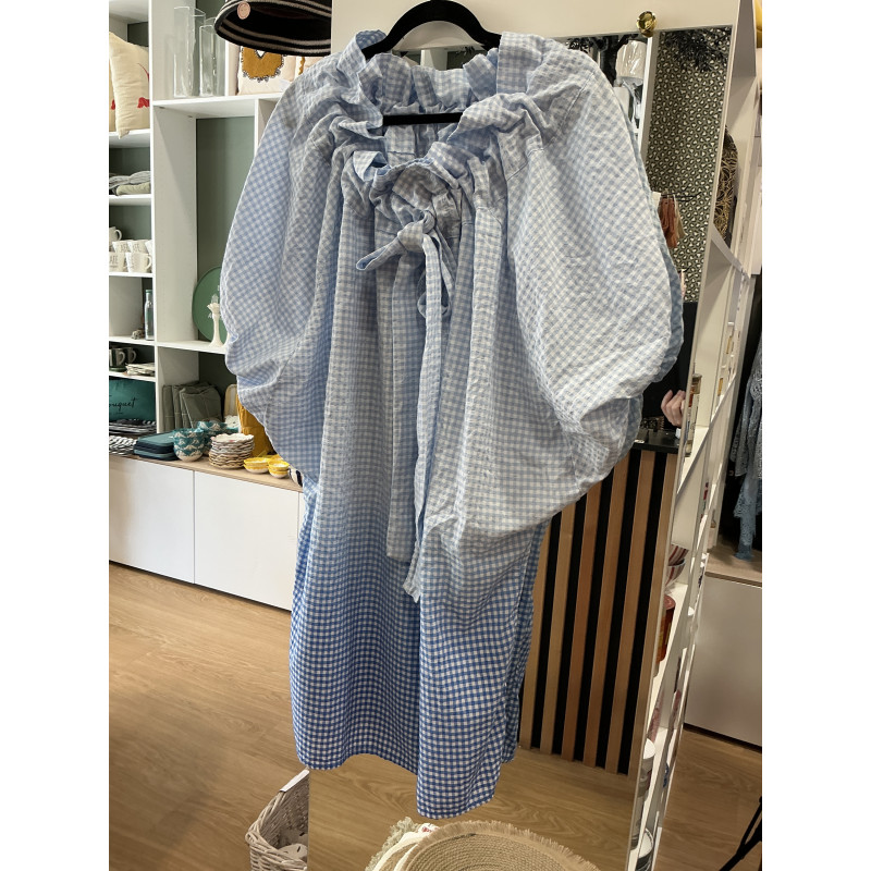 Robe SAINT TROPEZ Vichy bleu