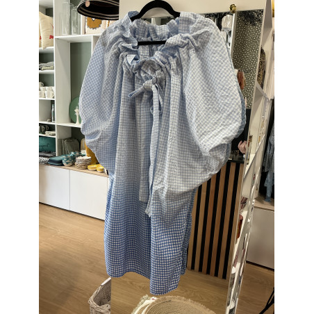 Robe SAINT TROPEZ Vichy bleu