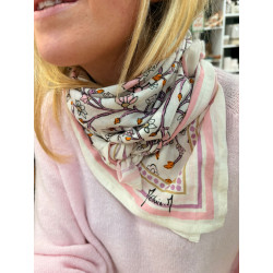Foulard Rosalie rose