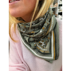 Foulard Rosalie kaki