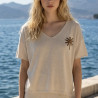 T-shirt maille palmier
