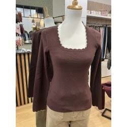 T-shirt maille choco