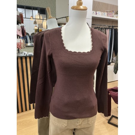 T-shirt maille choco