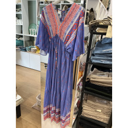 Robe longue bleu