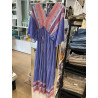Robe longue bleu