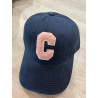 Casquette marine C rose pale