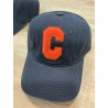 Casquette marine C orange