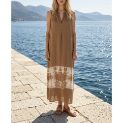Robe viscose sans manches tie And Die