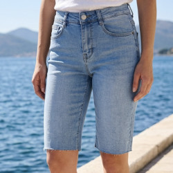 Bermuda en jeans bleu