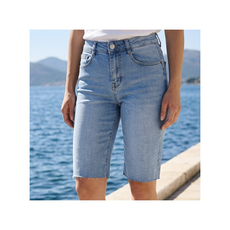Bermuda en jeans bleu