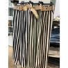 Pantalon large rayée