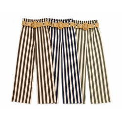 Pantalon large rayée