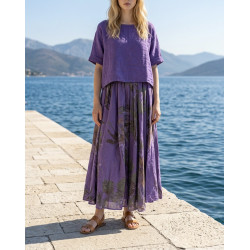 Robe lilas violet