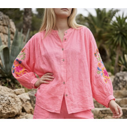 Chemise corail Yasmine