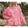 Chemise corail Yasmine