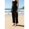 Pantalon en lin noir